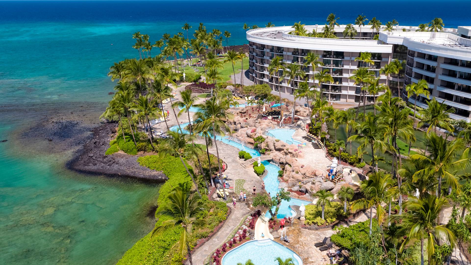Swimming Pools & Waterslides | Hilton Waikoloa Village Hawaii Resort